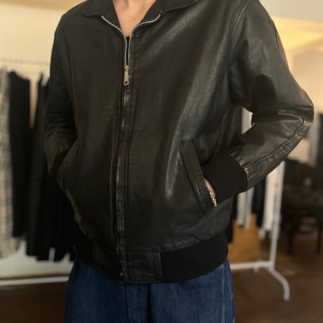 80's leather blouson