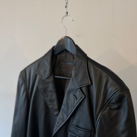 90's leather tailored jacket