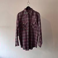 70's〜80's western check shirt