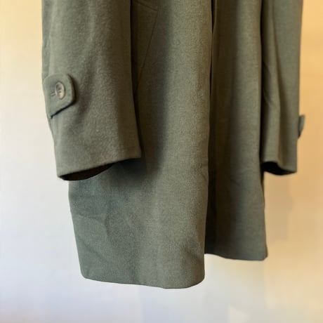 90's cashmere wool coat green made in italy