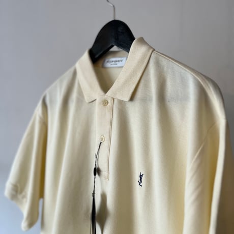yves saint laurent polo shirt  ivory dead stock