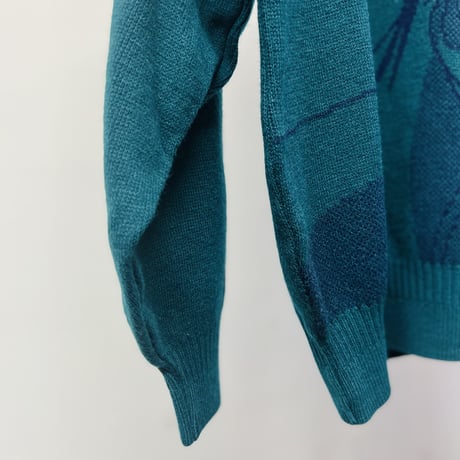 90's "horse" knit green
