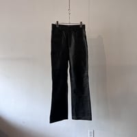 old leather flare pants