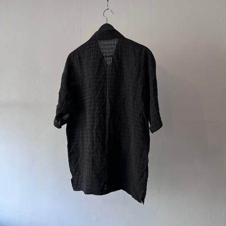 90's zip-up pleats shirt