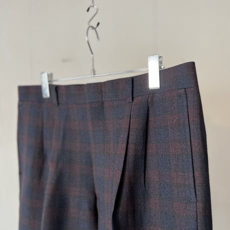 90's check slacks dead stock