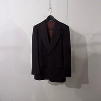 80's〜70's flare set up suit brown×orange