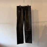 90's leather pants made in france