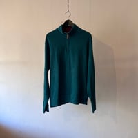 lands end half zip sweat green