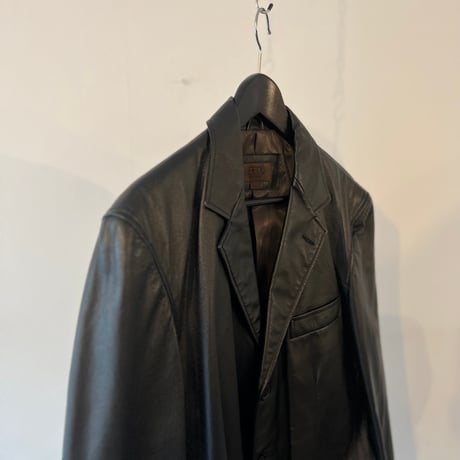 90's leather tailored jacket