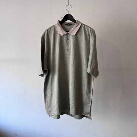 Nike over size jacquard polo shirt