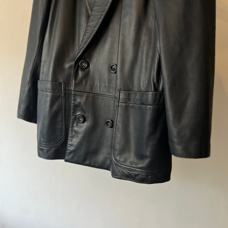 90's leather tailored jacket