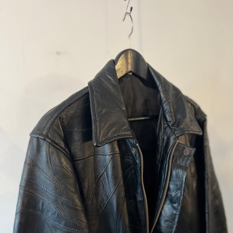 90's "ツギハギ"leather coat