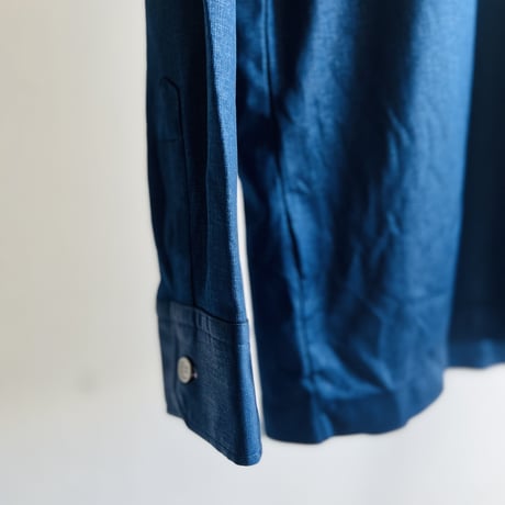 70's polo shirt navy