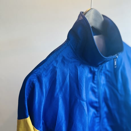 90's nylon blouson jacket blue×yellow