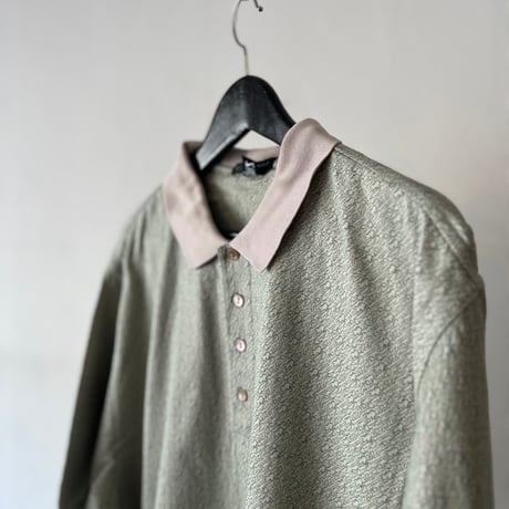 Nike over size jacquard polo shirt