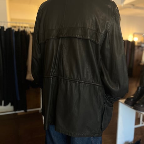 80's umberto olivieri leather jacket made in italy