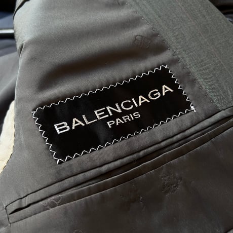 90's balenciaga set  up suit green check