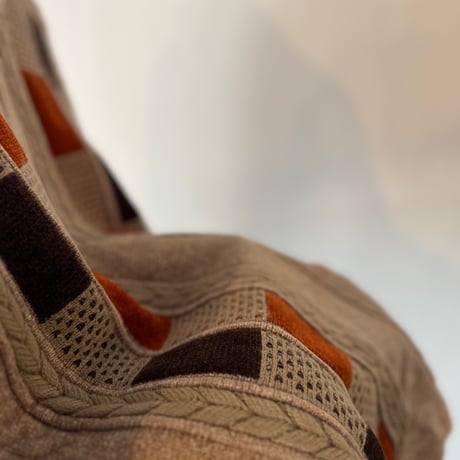 90's half zip design knit