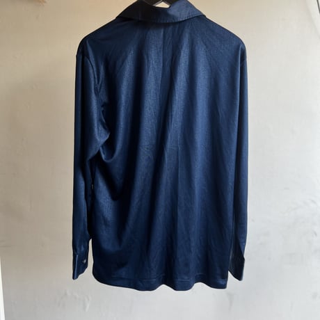 70's polo shirt navy