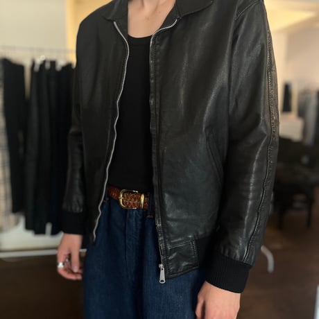 80's leather blouson