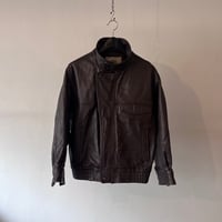90's brown leather jacket
