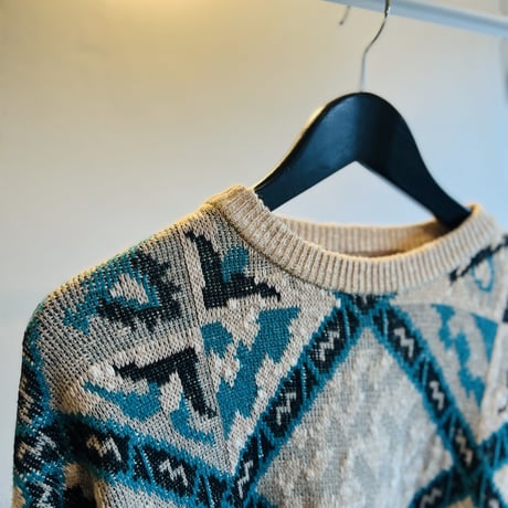 80's jacquard knit