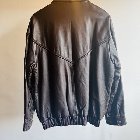 90's〜80's leather jacket brown
