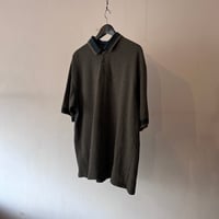 90's jacquard knit polo shirt