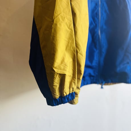 90's nylon blouson jacket blue×yellow