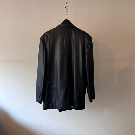 90's leather tailored jacket