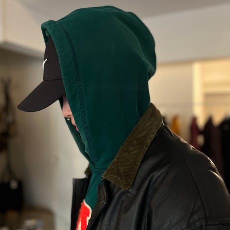 80's switch corduroy leather coat