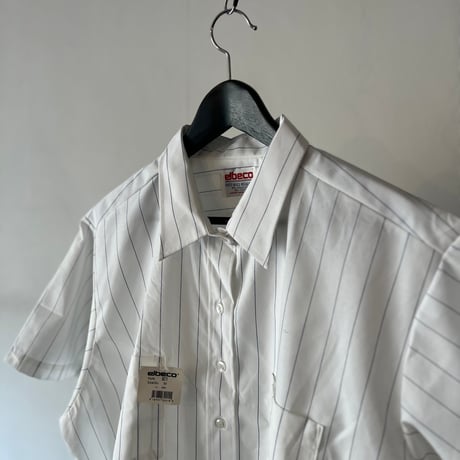 70's〜80's elbeco stripe shirt dead stock