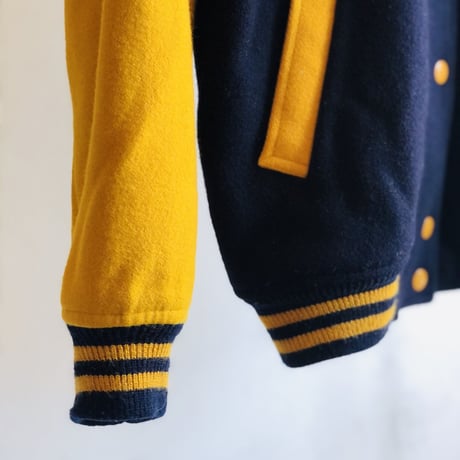 old stadium jacket navy×mustard