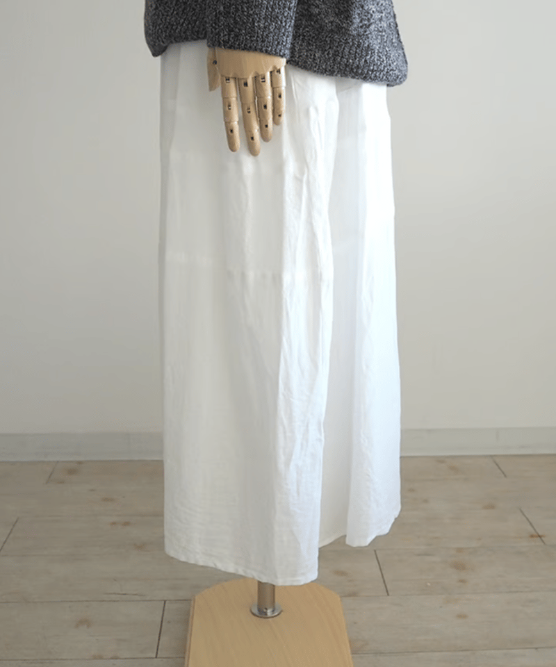 ライトコットンサテン5段切り替スカート/ゴーシュ | DONOVAN