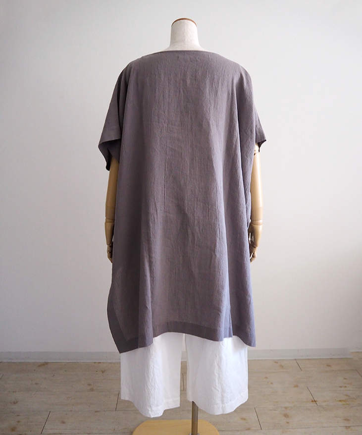 極美品 evam evaリネン100% ゆったりシルエット ポンチョ 日本製 コットンリネンポンチョ/evam eva | DONOVAN