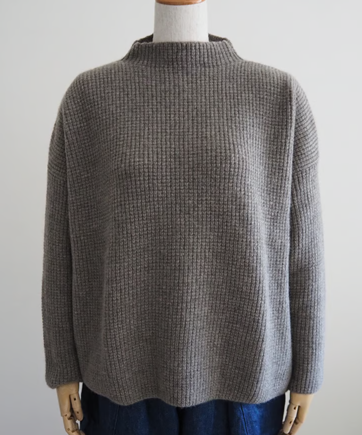 evameva カシミヤ プルオーバー カシミア畦プルオーバー/evam eva | DONOVAN