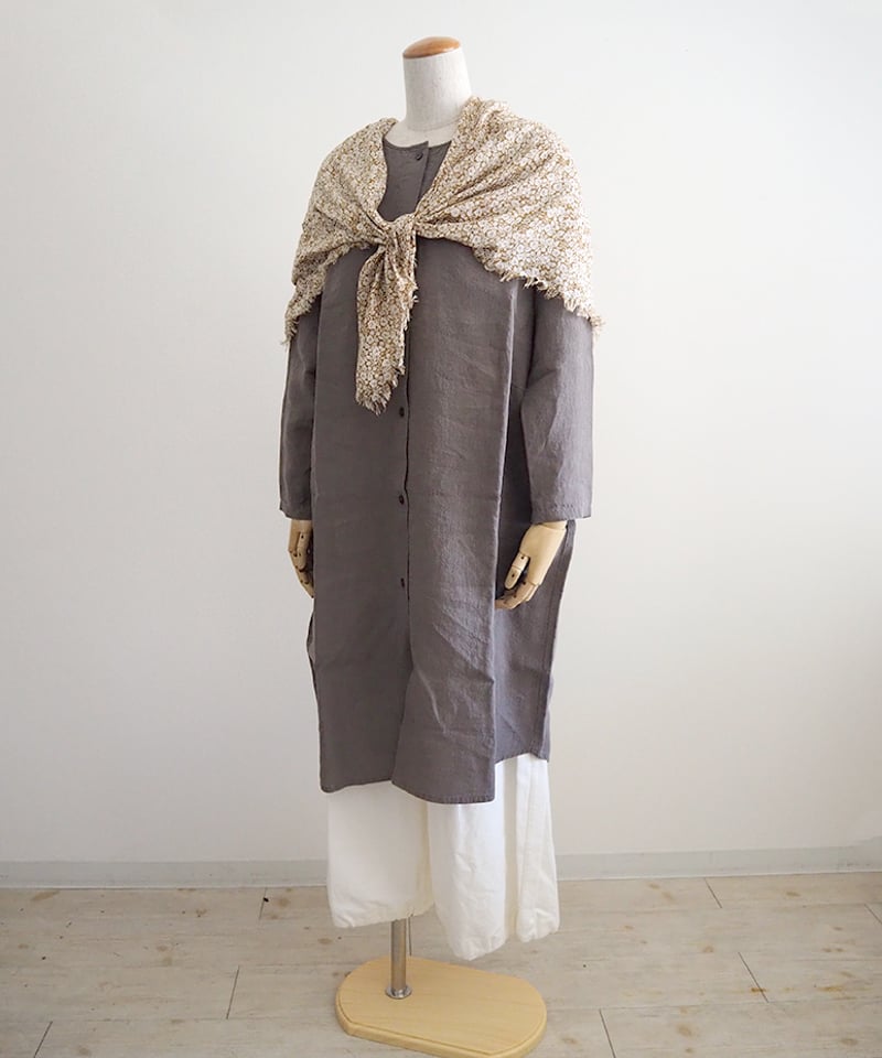 【未使用】アトリエナルセ　リネンシャツワンピース　リゼッタ　evam eva evam eva(エヴァム エヴァ) 【2022ss新作】リネンワンピース / linen