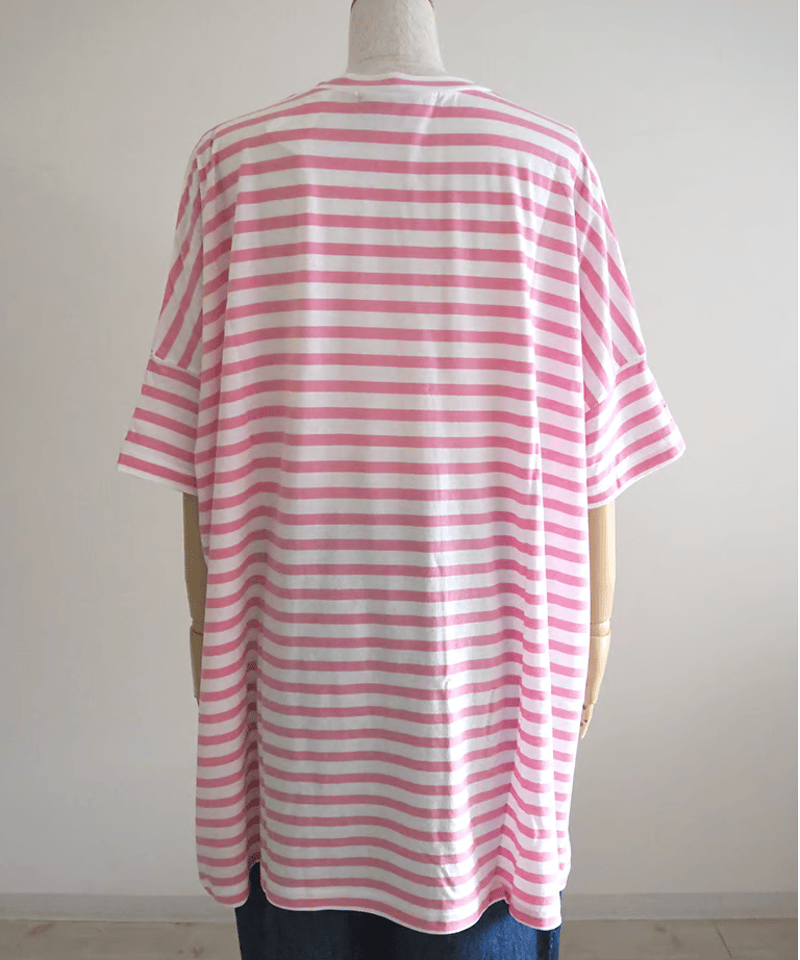 R&D.M. Co. ストライプオーバーサイズTシャツ R&D.M. Co. ストライプオーバーサイズTシャツ