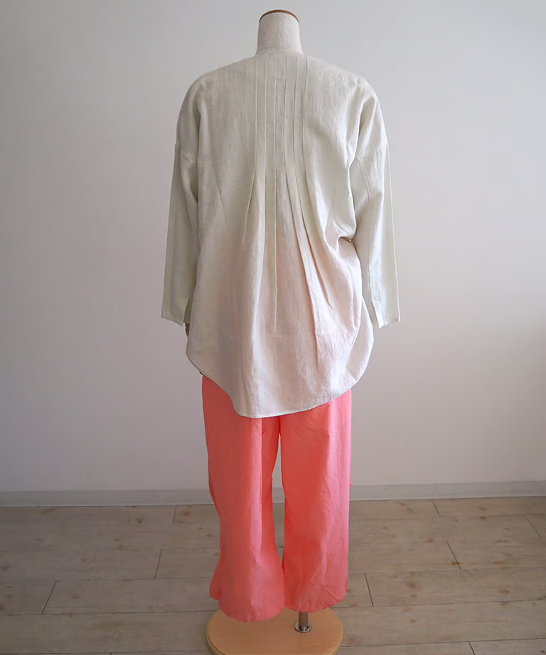 evam eva - evam eva リネンのシャツブラウス evam eva エヴァムエヴァ シャツ ウォーターリネン water linen