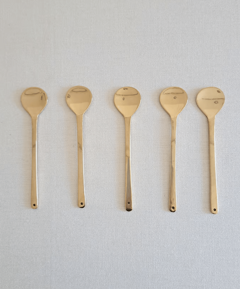 韓国式スプーン小（5本セット）/真鍮製カトラリー | DONOVAN
