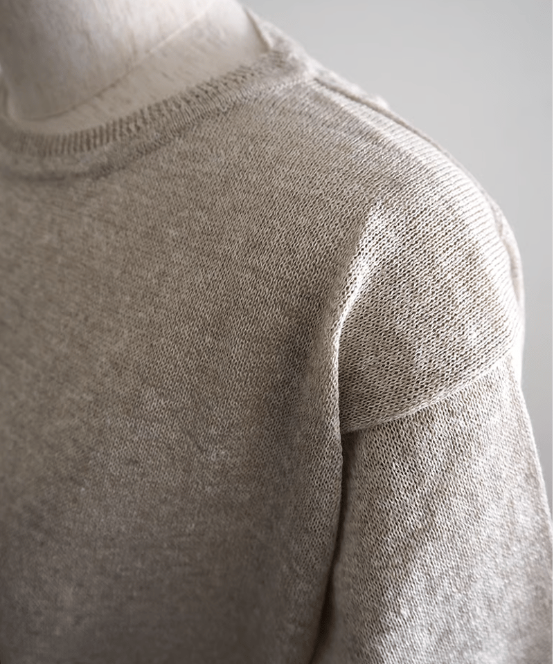 Atelier d'antan ｜リネンニット｜Jenner Atelier d'antan | リネンクルーネックニット〈 Jenner 〉 3colors