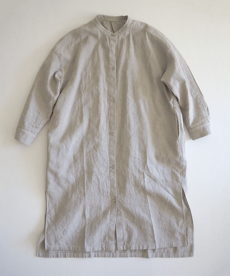 美品 24SS エヴァムエヴァ シャツワンピース ウォーターリネン ウォーターリネンシャツワンピース/evam eva | DONOVAN