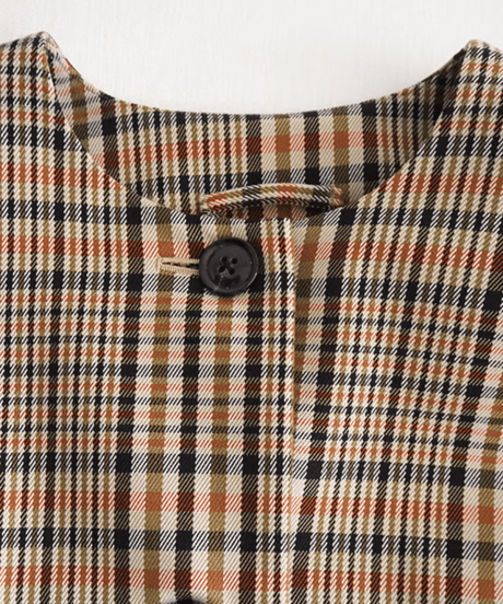 Courbet（クールベ）コットンチェックコート/Atelier d'antan