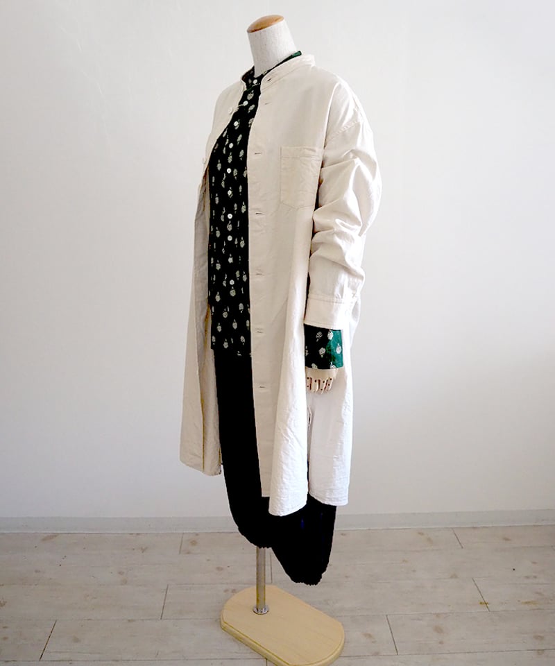 MHL NATURAL COTTON OXFORD シャツワンピース 紺 Ⅱ MHL NATURAL COTTON OXFORD シャツワンピース 紺 Ⅱ