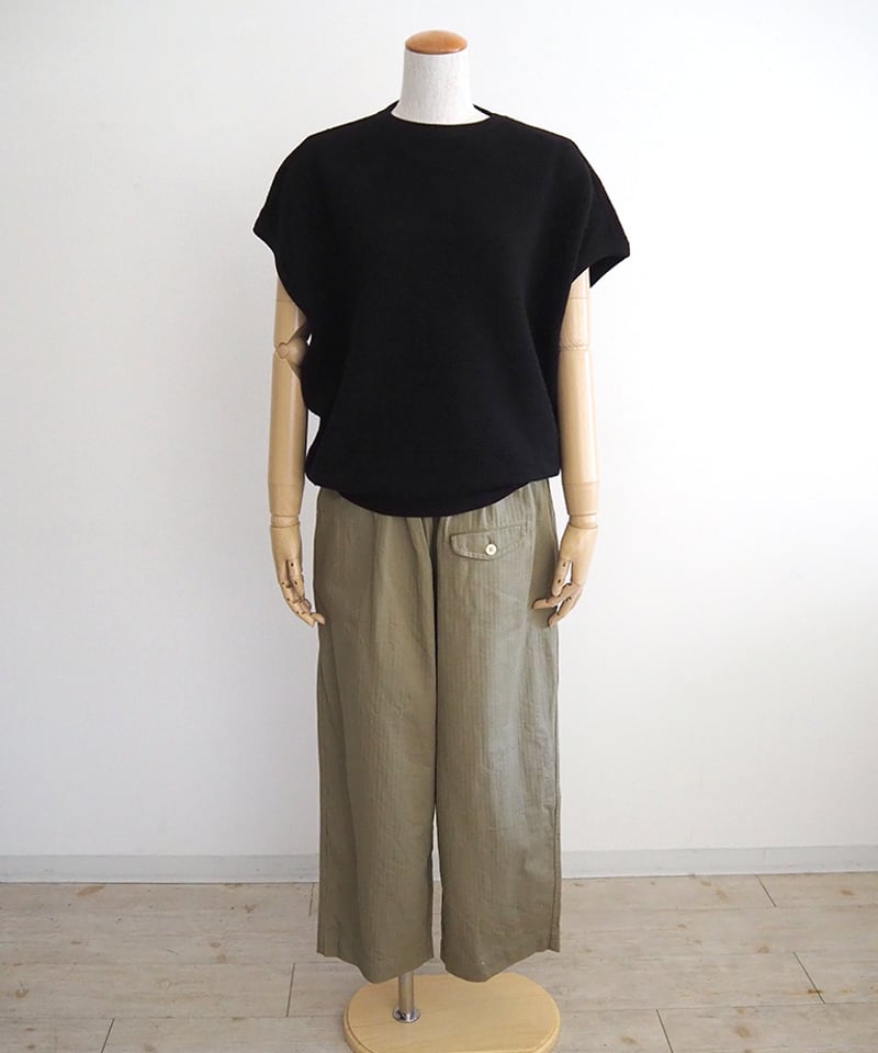 スレンヘリンボンワイドパンツ/ゴーシュ | DONOVAN