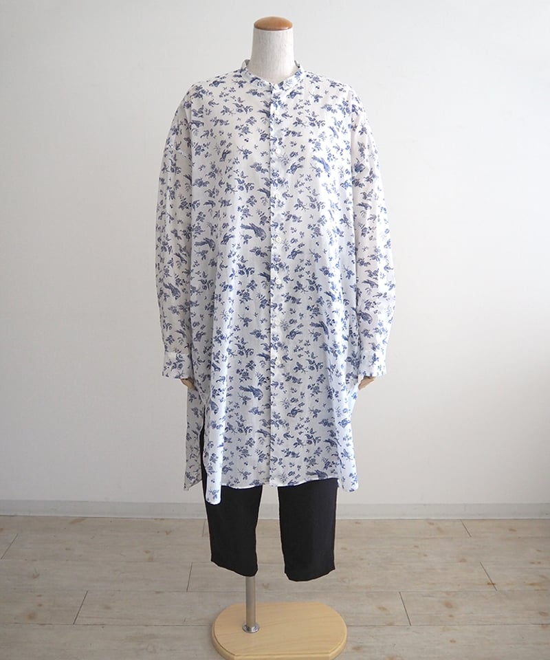 ガーデンスタンドカラーロングシャツ/R&D.M.co- | DONOVAN ガーデンスタンドカラーロングシャツ/R&D.M.co- | DONOVAN