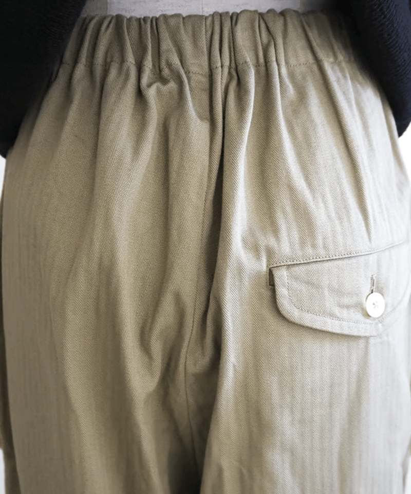 スレンヘリンボンワイドパンツ/ゴーシュ | DONOVAN