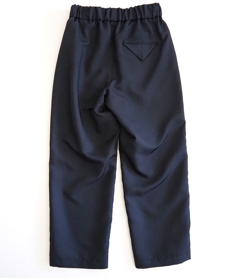 ライトマットポリエステルツイルストレートフルレングスパンツ