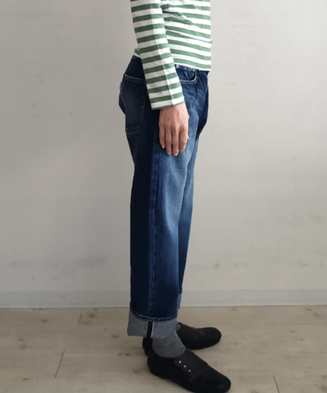 ストレートデニムパンツ（ビンテージライク）/R&D.M.co-