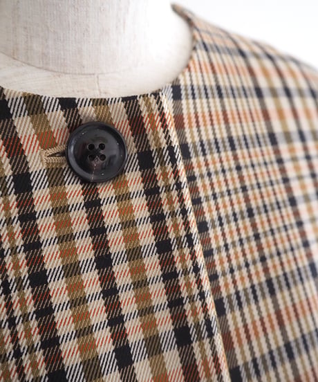 Courbet（クールベ）コットンチェックコート/Atelier d'antan